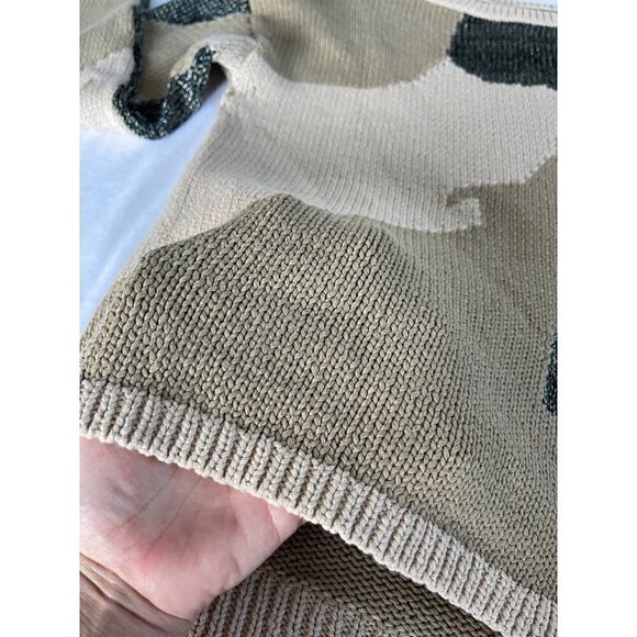 Zadig & Voltaire SZ S Master Camo Knit Mesh Sweater Asymmetrical NWOT - Picture 14 of 16